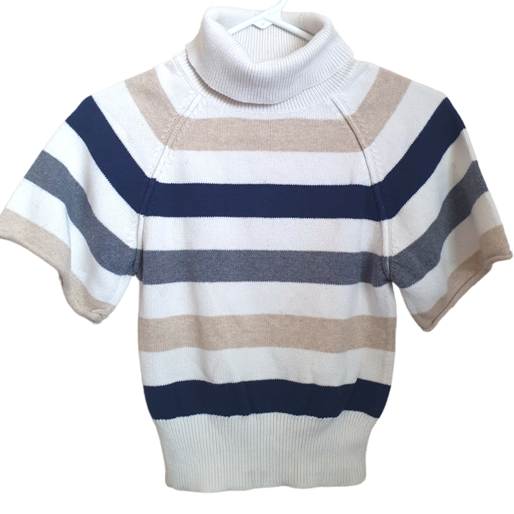Gymboree Girl's Striped Turtle Neck Sweater. Sz M 7-8.